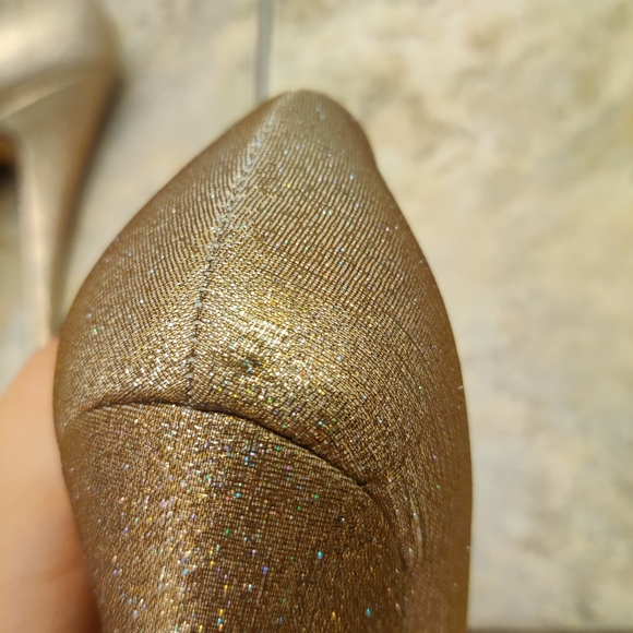 Sparkly Peep-Toe Pumps - Picture 5 of 7